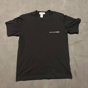 Comme des Garcons SHIRT Mens Black Logo Graphic T-Shirt Size M